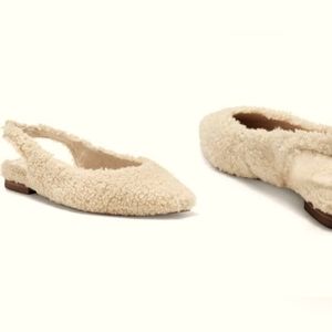 Vince Camuto Presnue Faux Shearling Flats